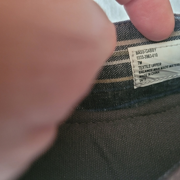 G.H. Bass & Company Gray Canvas Flats Slip Ons Size 7M Casual Shoes - Picture 6 of 6